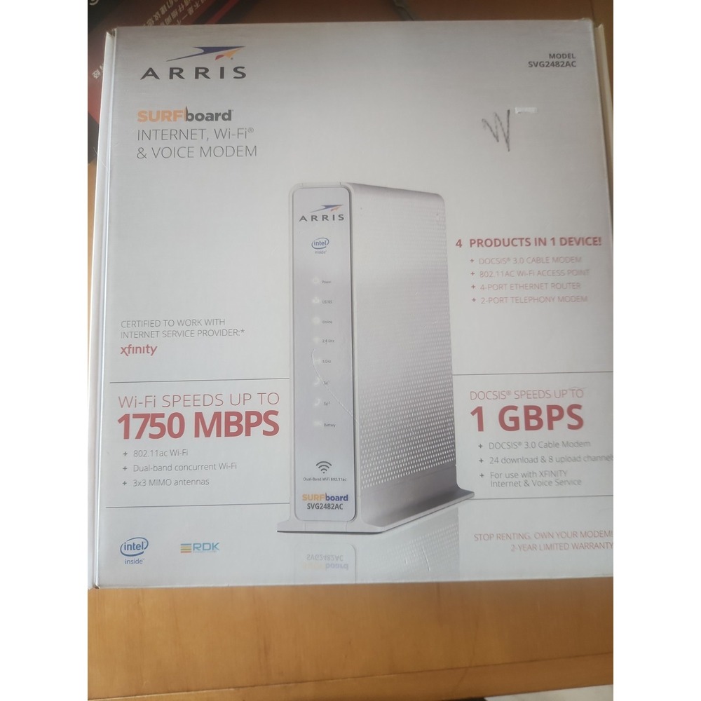 Arris SURFboard SVG2482AC Dual Band WiFi Router -‎ UNUSED/OPEN BOX